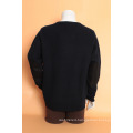 Yak Wool/Cashmere V Neck Pullover Long Sleeve Sweater/Garment/Clothing/Knitwear